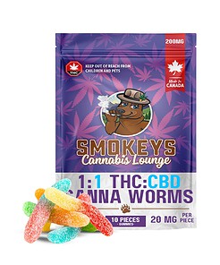 1:1 THC:CBD Canna Worms