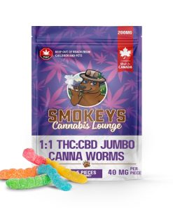 1:1 THC:CBD Jumbo Canna Worms 200mg