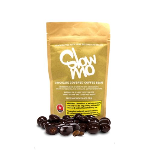 SlowMo THC Dark Chocolate Covered Coffee Beans (200mg)