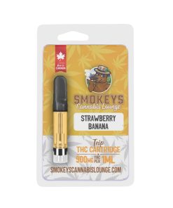 Flavoured THC Cartridges (1ml) - <b>Strawberry Banana</b>