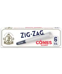 Zig Zag White Pre-Rolled Cones - 1 1/4 - 6 Pack