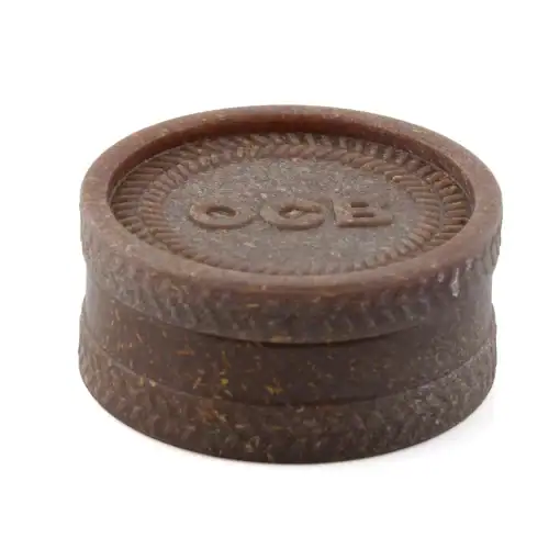 OCB 55mm Plant Composite 2 Piece Grinder - Brown