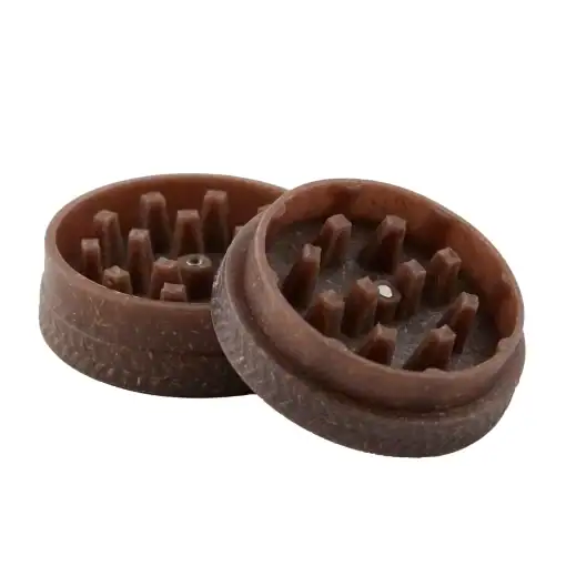 OCB 55mm Plant Composite 2 Piece Grinder - Brown - Image 2