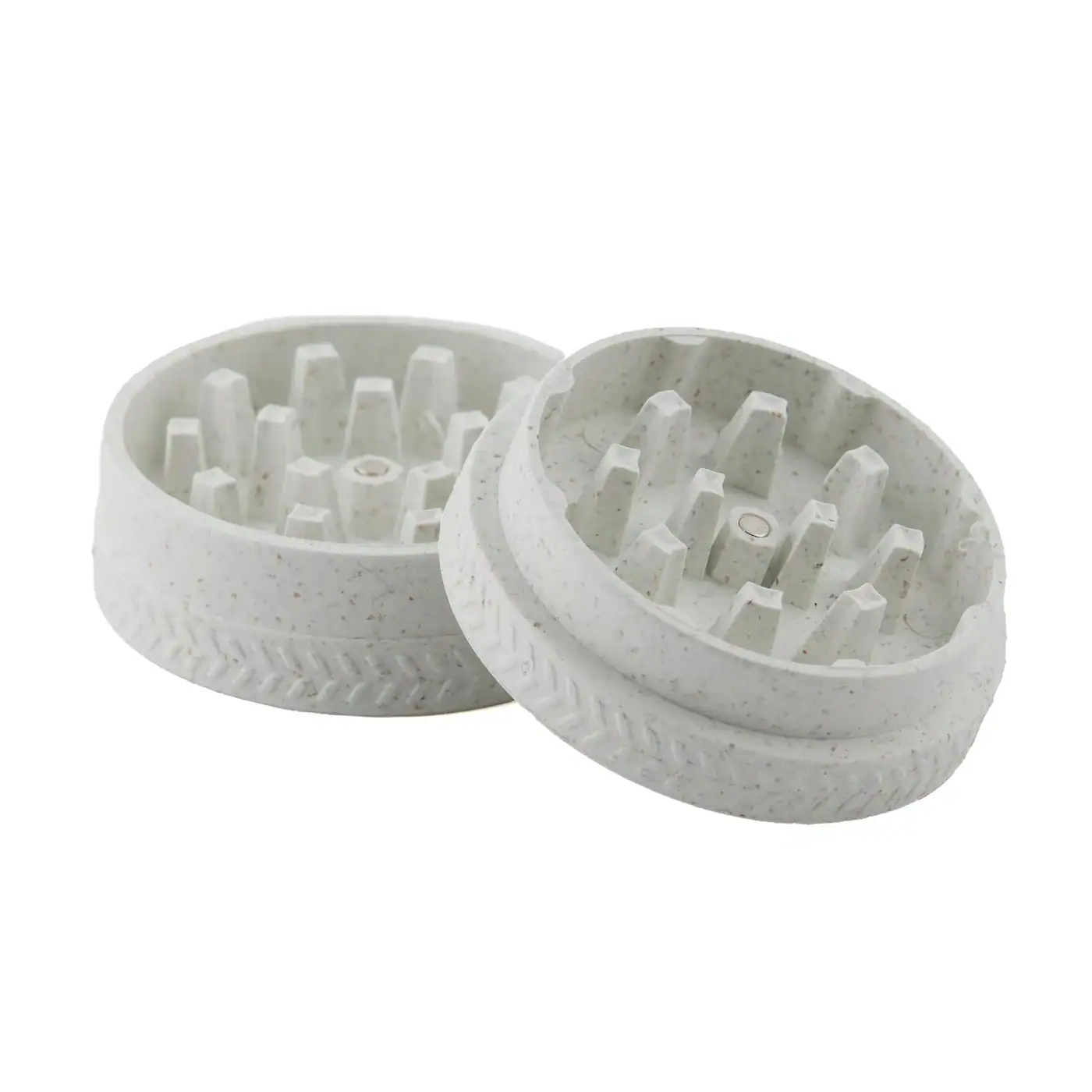 OCB 55mm Plant Composite 2 Piece Grinder - White - Image 2