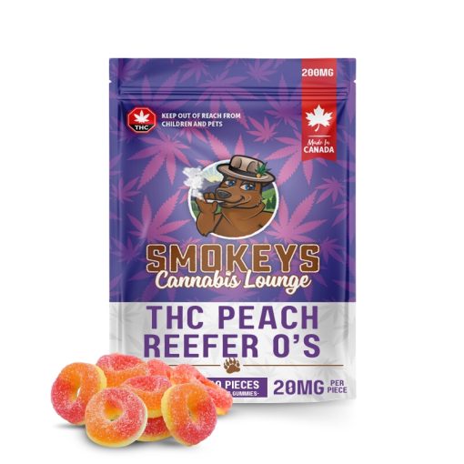 200mg THC Peach Reefer O's