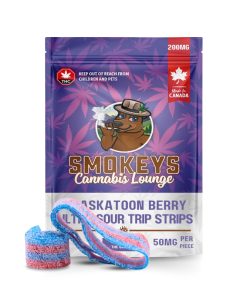 Saskatoon Berry Ultra Sour Trip Strips 200mg