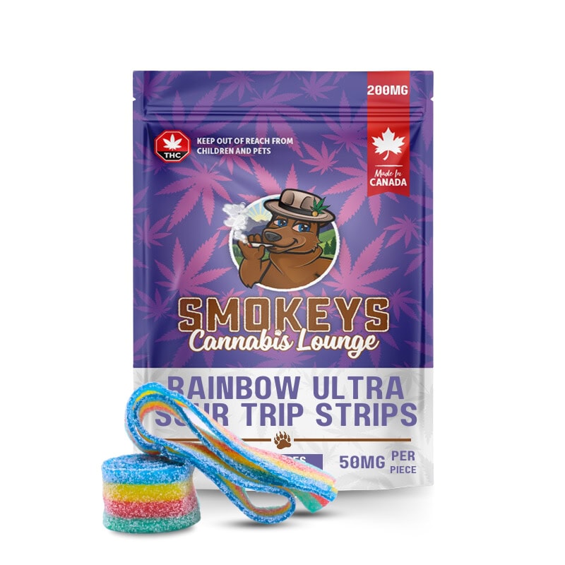 Rainbow Ultra Sour Trip Strips 200mg