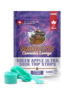 Green Apple Ultra Sour Trip Strips 200mg