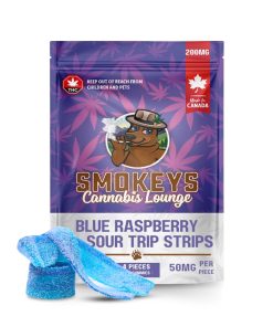 Blue Raspberry Ultra Sour Trip Strips 200mg