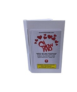SlowMo THC Valentine Chocolate Greeting Cards (80mg)