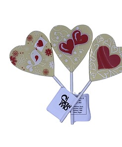 SlowMo 1:1 THC:CBD White Chocolate Heart Sucker (80mg)