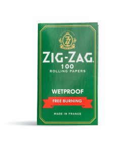 Zig Zag Green Wetproof Rolling Papers - Single Wide