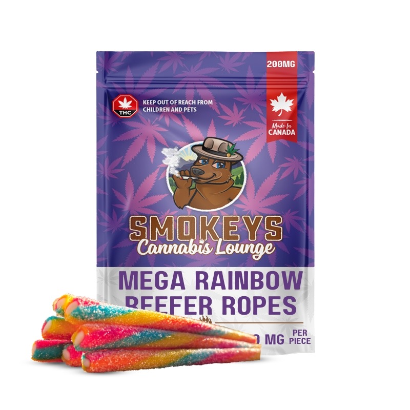 THC Mega Rainbow Reefer Ropes 40mg