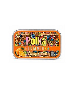 Polkadot Mushroom Gummy Cubes – Orange Julius (4g)