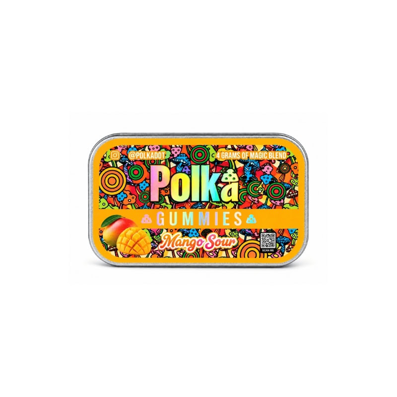 Polkadot Mushroom Gummy Cubes – Mango Sour (4g)