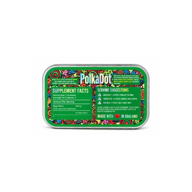 Polkadot Mushroom Gummy Cubes – Watermelon Agua Fresca (4g) - Image 2